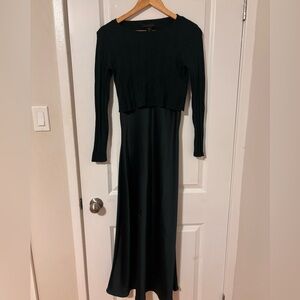 House of Harlow 1960 Black Long Sleeve Maxi Dress